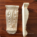 decorative unfinished rubber wood Simple Acanthus Leaf Corbel